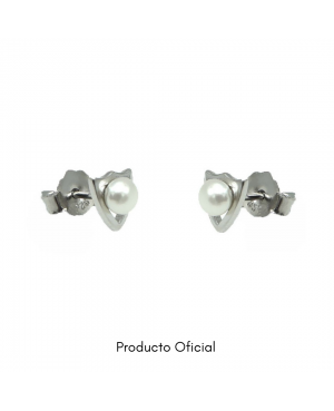 PENDIENTES PERLAS OFICIALES SEVILLA F.C / CJ3018A