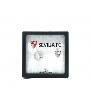 CONJUNTO OFICIAL PLATA SELLO Y COLGANTE ESCUDO COLOR...
