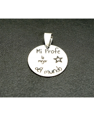Colgante Plata Profesora
