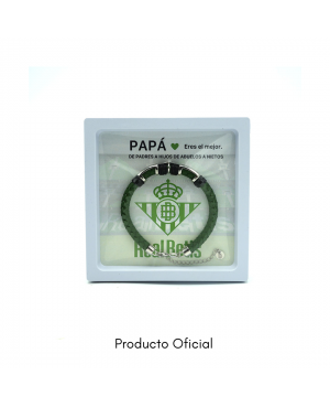 PULSERA PAPÁ CON TARJETA OFICIAL REAL BETIS BALOMPIÉ...