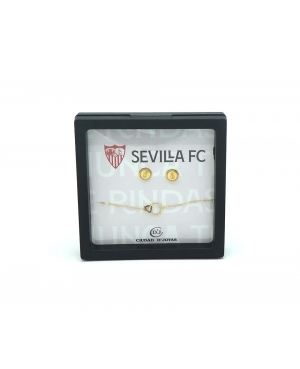 CONJUNTO OFICIAL PLATA CHAPADO ORO PULSERA Y...
