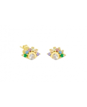 PENDIENTES CHAPADOS CON CIRCONITAS / JMD108246