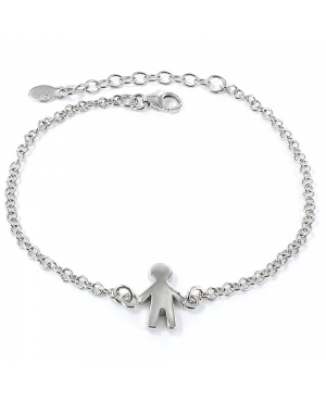 Pulsera Plata con niño