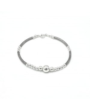 PULSERA BOLAS EN PLATA DE LEY / MC31052401