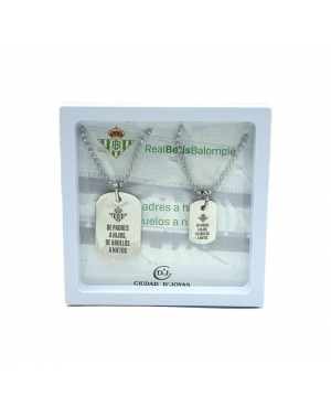CONJUNTO OFICIAL PLACAS ACERO GRANDE Y PEQUEÑA RBB