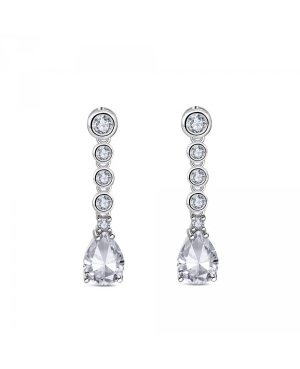 Pendientes Plata Rodiado