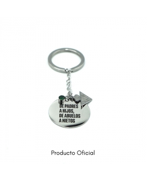 LLAVERO PIEDRA VERDE OFICIAL REAL BETIS BALOMPIÉ /...
