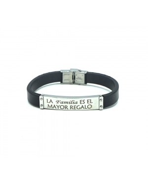 Pulsera Acero Grabada Familia