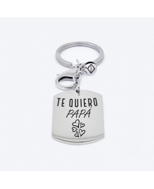 LLAVERO ACERO TE QUIERO PAPÁ / AV0033/3