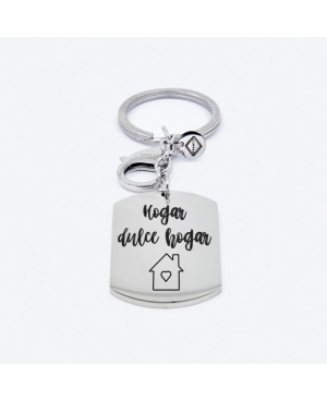 LLAVERO ACERO HOGAR DULCE HOGAR