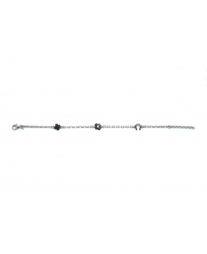 PULSERA DE LA SUERTE EN PLATA DE LEY