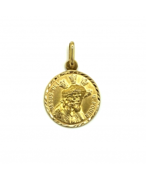 MEDALLA JESÚS DEL GRAN PODER ORO 18KL