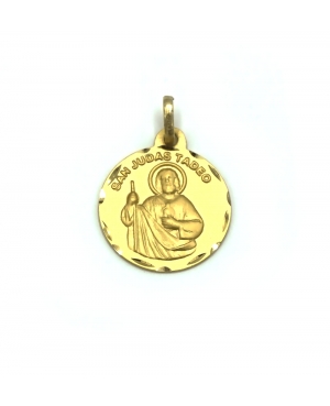 MEDALLA SAN JUDAS TADEO ORO 18KL