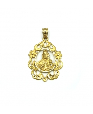 COLGANTE VIRGEN DEL CARMEN ORO 18 KL