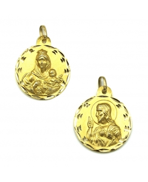 MEDALLA ESCAPULARIO ORO 18KL