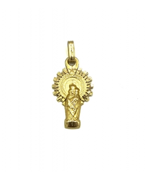 MEDALLA VIRGEN DEL PILAR ORO 18KL