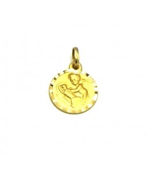 MEDALLA ANGEL DE LA GUARDA ORO 18KL