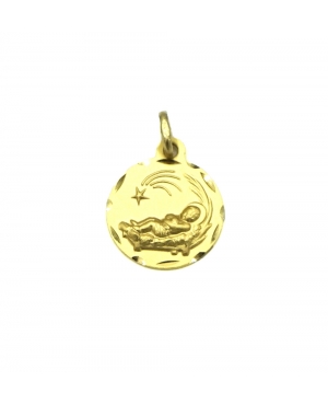 MEDALLA RECIEN NACIDO ORO 18KL