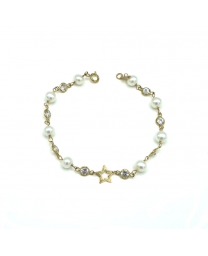 PULSERA ESTRELLA ORO 18KL / OT14102502