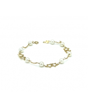 PULSERA ESTRELLA DOBLE ORO 18KL / OT14102501