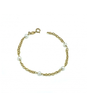 PULSERA PERLAS ORO 18KL / OT14102504
