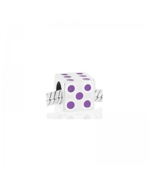 ABALORIO DADO LILA / PAP105-MALVA