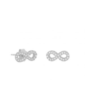 PENDIENTES INFINITOS EN PLATA RODIADA / JMD14012648