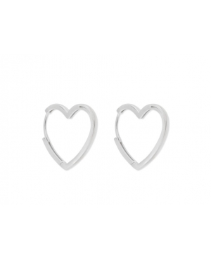 ARGOLLAS CORAZÓN PLATA RODIADA / JMD14012644