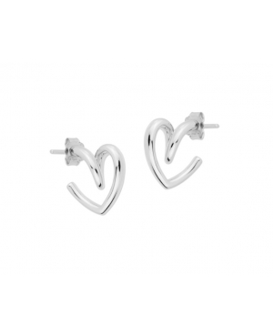PENDIENTES DE CORAZÓN PLATA RODIADA / JMD14012646