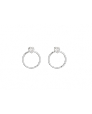 PENDIENTES CORAZÓN PLATA RODIADA / JMD14012649
