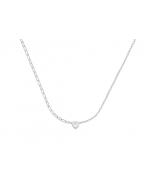 GARGANTILLA CORAZÓN PLATA RODIADA / JMD14012636