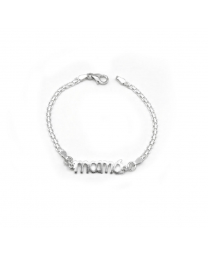 PULSERA MAMÁ PLATA DE LEY / VM22102510