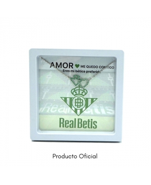 GARGANTILLA AMOR CON TARJETA OFICIAL REAL BETIS...