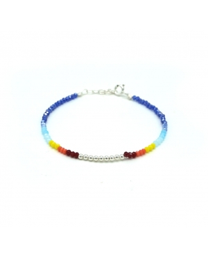 PULSERA PLATA DE LEY COLORES / PUL-V1