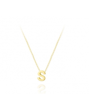 GARGANTILLA LETRA S PLATA CHAPADA / JMD0602251/S