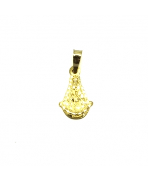 COLGANTE SILUETA VIRGEN DEL ROCIO ORO 18KL