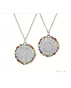 GARGANTILLA VIRGEN DEL PILAR EN PLATA DE LEY /...