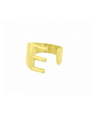 ANILLO LETRA E ACERO DORADO / JMD3007244