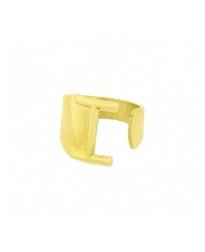 ANILLO LETRA I ACERO DORADO / JMD3007244