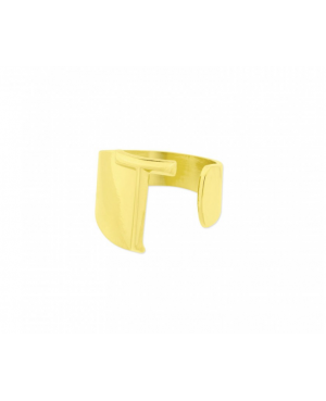 ANILLO LETRA T ACERO DORADO / JMD3007244