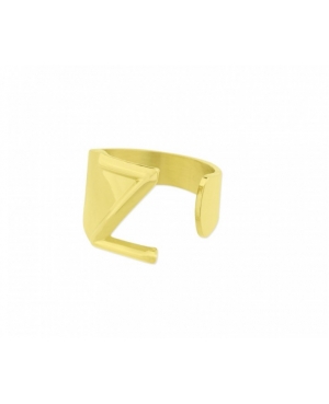 ANILLO LETRA Z ACERO DORADO / JMD3007244