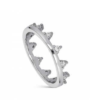 ANILLO CORONA CIRCONITA PLATA DE LEY / PR186261