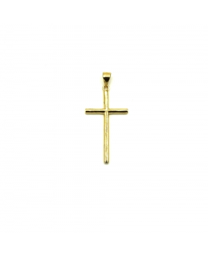 COLGANTE CRUZ EN PLATA CHAPADA / JMD24022609