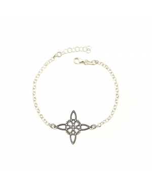PULSERA NUDO DE BRUJA PLATA DE LEY / MC2309245
