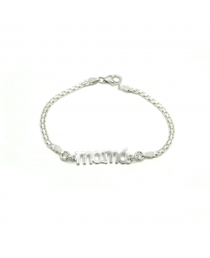 PULSERA MAMÁ PLATA DE LEY / VM22102510