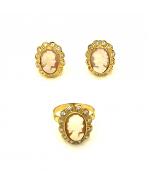 CONJUNTO CAMAFEO ORO 18KL / OT15072612