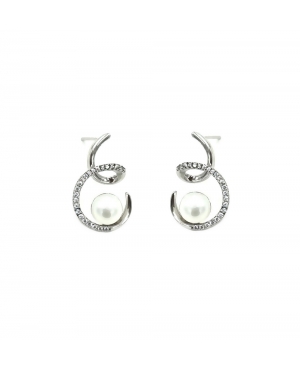PENDIENTES PERLAS EN PLATA DE LEY / 192A0027