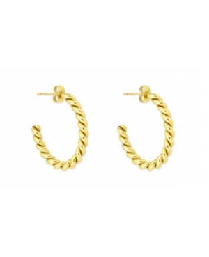ARGOLLAS OVAL ACERO DORADO / JMD23072602