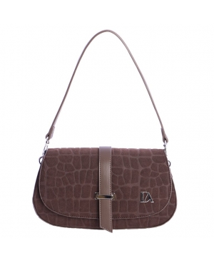 BOLSO SOLAPA MARRON DON ALGODON / 0SI7800051