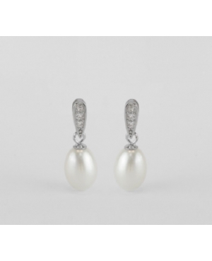 PENDIENTES PERLA PLATA DE LEY / JMD15092626